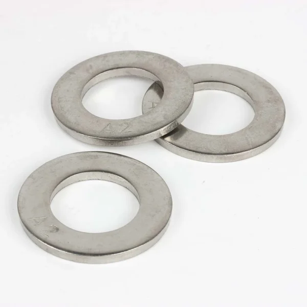 Stainless steel flat washers with A2 markings, DIN 125 Form A
