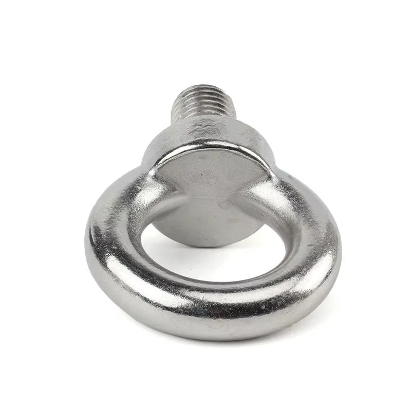 DIN 580 stainless steel eye bolt with circular eye and threaded shank