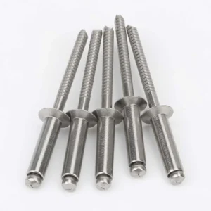 Group of GB 12617 open-end countersunk blind rivets