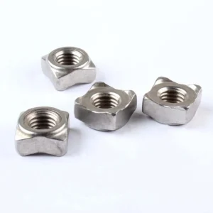 DIN 928 Stainless Steel Square Weld Nuts - multiple product views