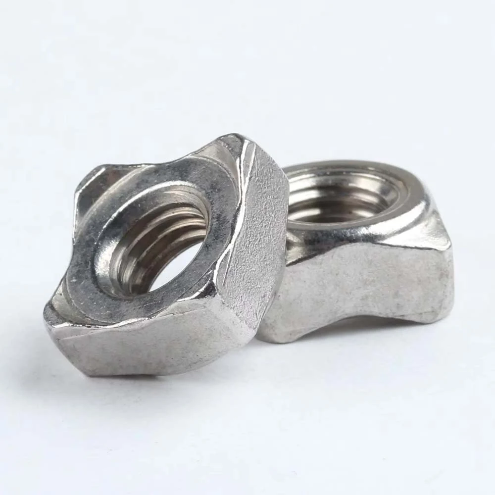 DIN 928 Stainless Steel Square Weld Nuts - detail view 2