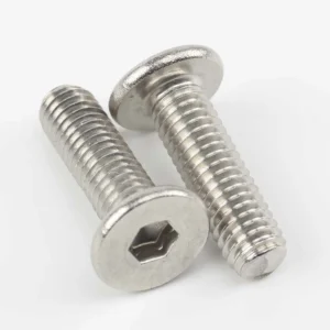 304 Stainless Steel CM Hexagon Socket Flat-Profile Head Machine Screws - multiple product views
