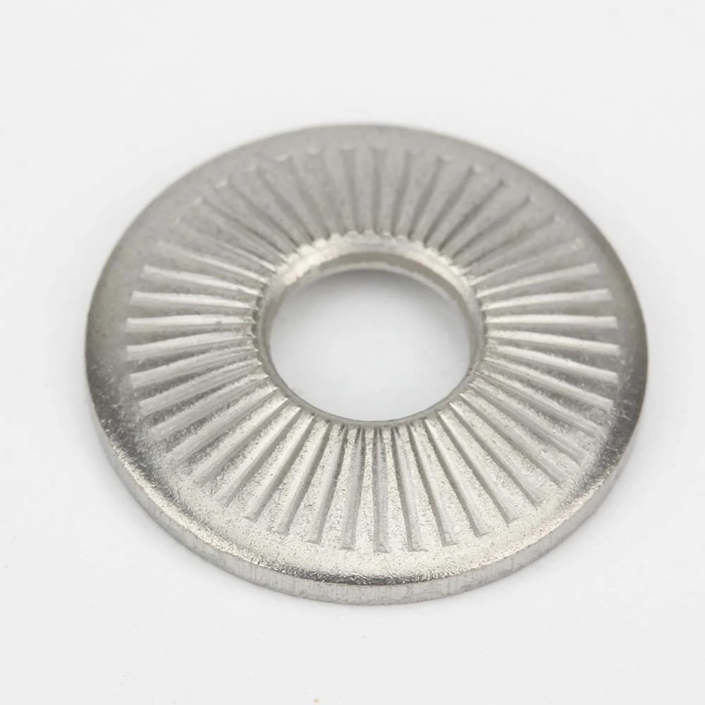 NF E25-511 Stainless Steel Serrated Conical Washers - detail view 2
