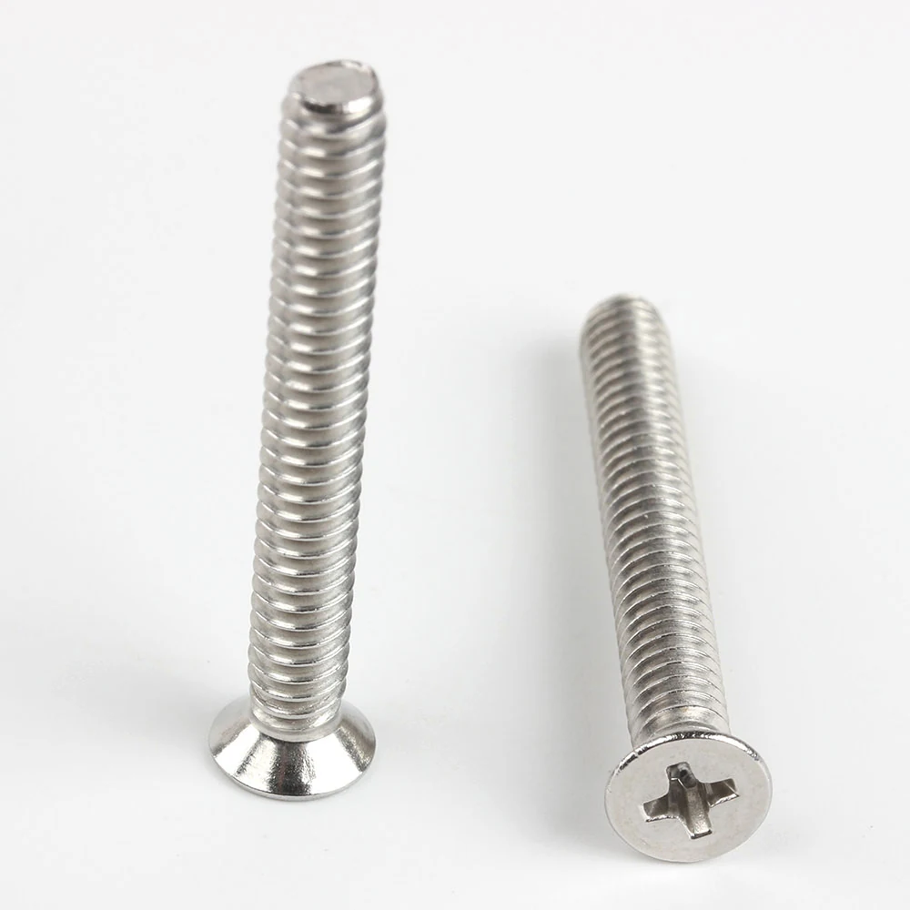 ANSI/ASME B18.6.3 Fine-Thread Cross-Recessed Flat Head Screws - actual product view 1