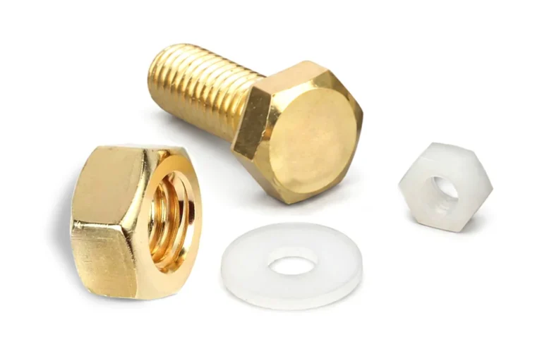 Tongming special material fasteners showing brass and plastic components