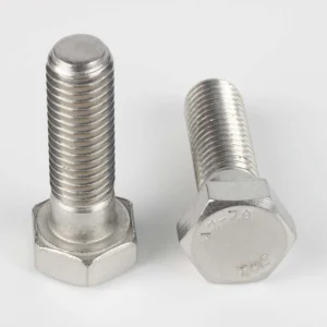 THE DIN 931 stainless steel partial-thread hex bolts with A2-70 head marking