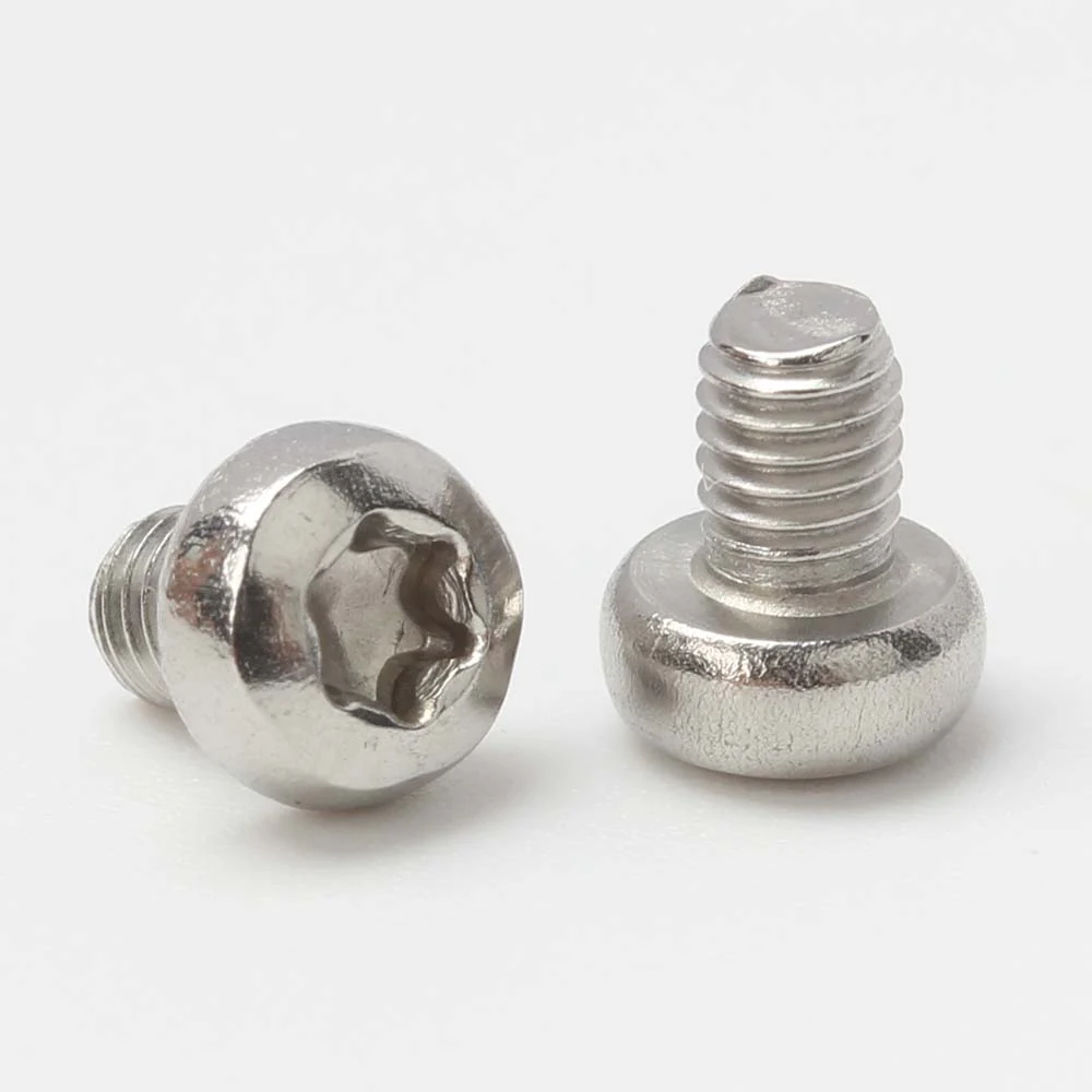 Hexalobular pan head screw drive and thread detail